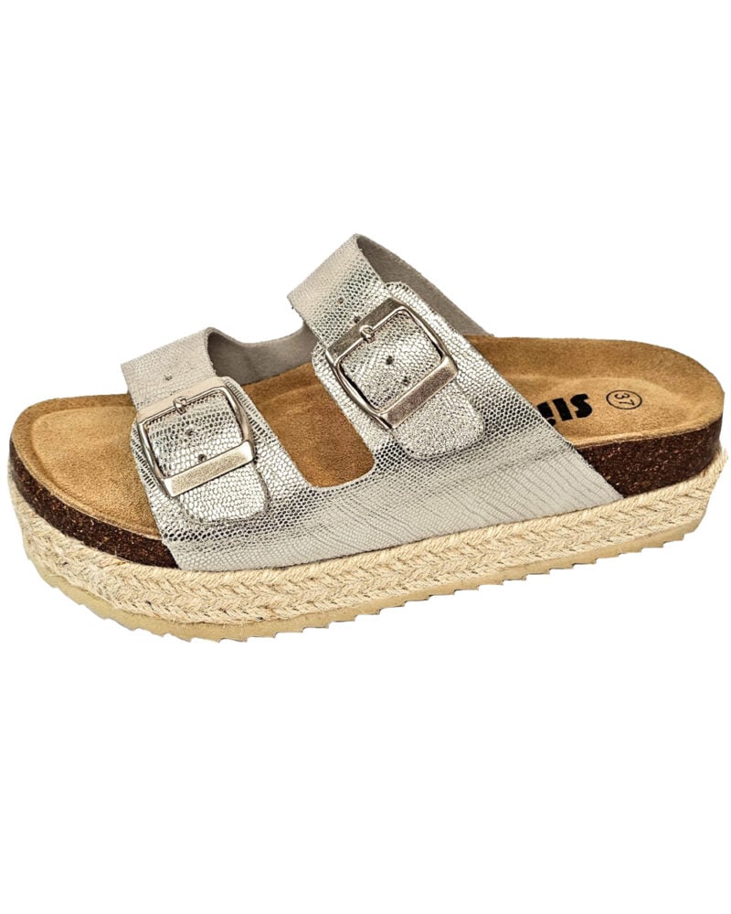 כפכפי פלטפורמה רצועות מטאלי אייבי